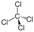 Structural formula of tetrachloride