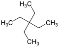 Skeletal formula of tetraethylmethane