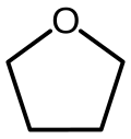 Chemical structure of THF