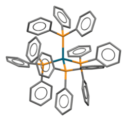 3D model of the tetrakis(triphenylphosphine)palladium(0) molecule