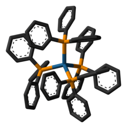 3D model of the tetrakis(triphenylphosphine)platinum(0) molecule