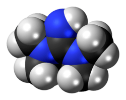 Spacefill model of 1,1,3,3-tetramethylguanidine