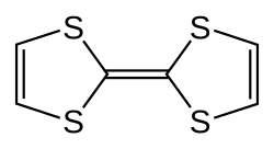 Skeletal formula of tetrathiafulvalene
