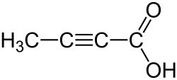 Skeletal formula of tetrolic acid