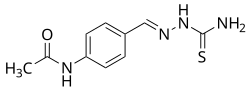 Structural formula of thioacetazone