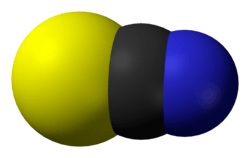 The thiocyanate anion (space-filling model)
