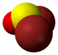 3D model of a thionyl bromide molecule