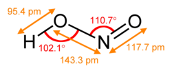 Dimensions of the anti form (from the microwave spectrum)