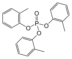 Skeletal formula of tricresyl phosphate