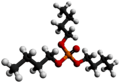 Ball and stick model of Tributyl phosphate