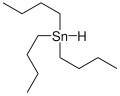 Skeletal formula of tributyltin with one explicit hydrogen added