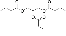Skeletal formula of butyrin
