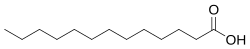Skeletal formula of tridecylic acid