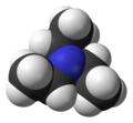 Spacefill model of triethylamine
