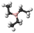Ball-and-stick model of triethylborane