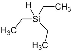 Skeletal formula of triethylsilane
