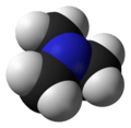 Spacefill model of trimethylamine