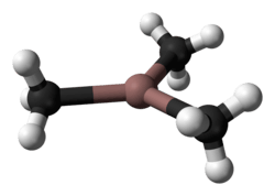 Ball and stick model of trimethylindium