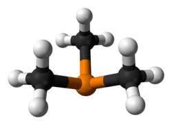 Ball and stick model of trimethylphosphine