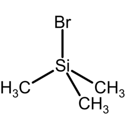 Trimethylsilyl bromide molecule