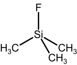 Trimethylsilyl fluoride molecule
