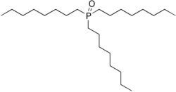 Structural formula of trioctylphosphine oxide