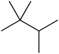 Skeletal formula of triptane