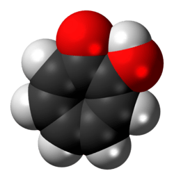 Space-filling model of tropolone