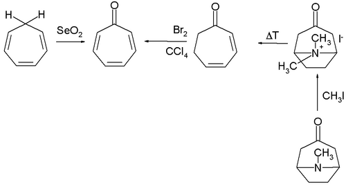 Tropone synthesis