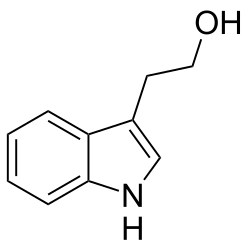 Chemical structure of tryptophol