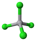 3D model of the vanadium tetrachloride molecule