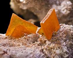 Wulfenite from Los Lamentos, Chihuahua, Mexico