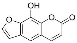 Chemical structure of xanthotoxol.