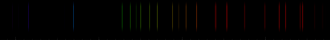 Color lines in a spectral range