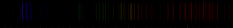 Color lines in a spectral range