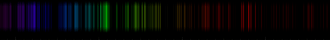 Color lines in a spectral range