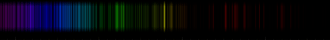 Color lines in a spectral range