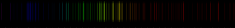 Color lines in a spectral range