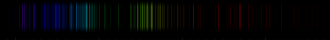 Color lines in a spectral range