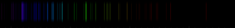Color lines in a spectral range