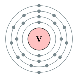 钒的电子層（2，8，11，2）