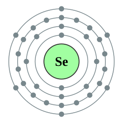硒的电子層（2, 8, 18, 6）