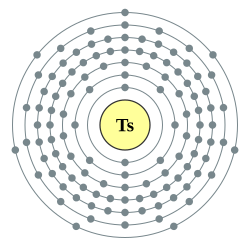 鿬的电子層（2,8,18,32,32,18,7 （預測））